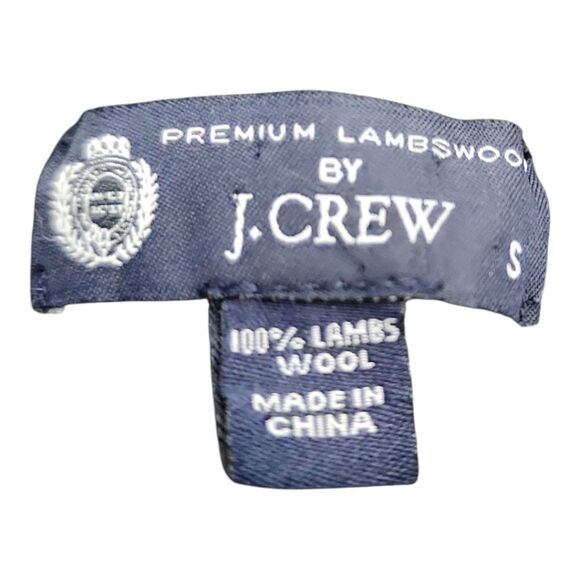 J.Crew 100% lambswool shawl neck striped sweater Small Cozy Quiet Luxury School - Picture 3 of 9